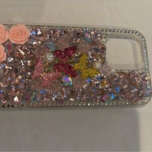 Decorative Pink and Gold Butterfly Phone Case